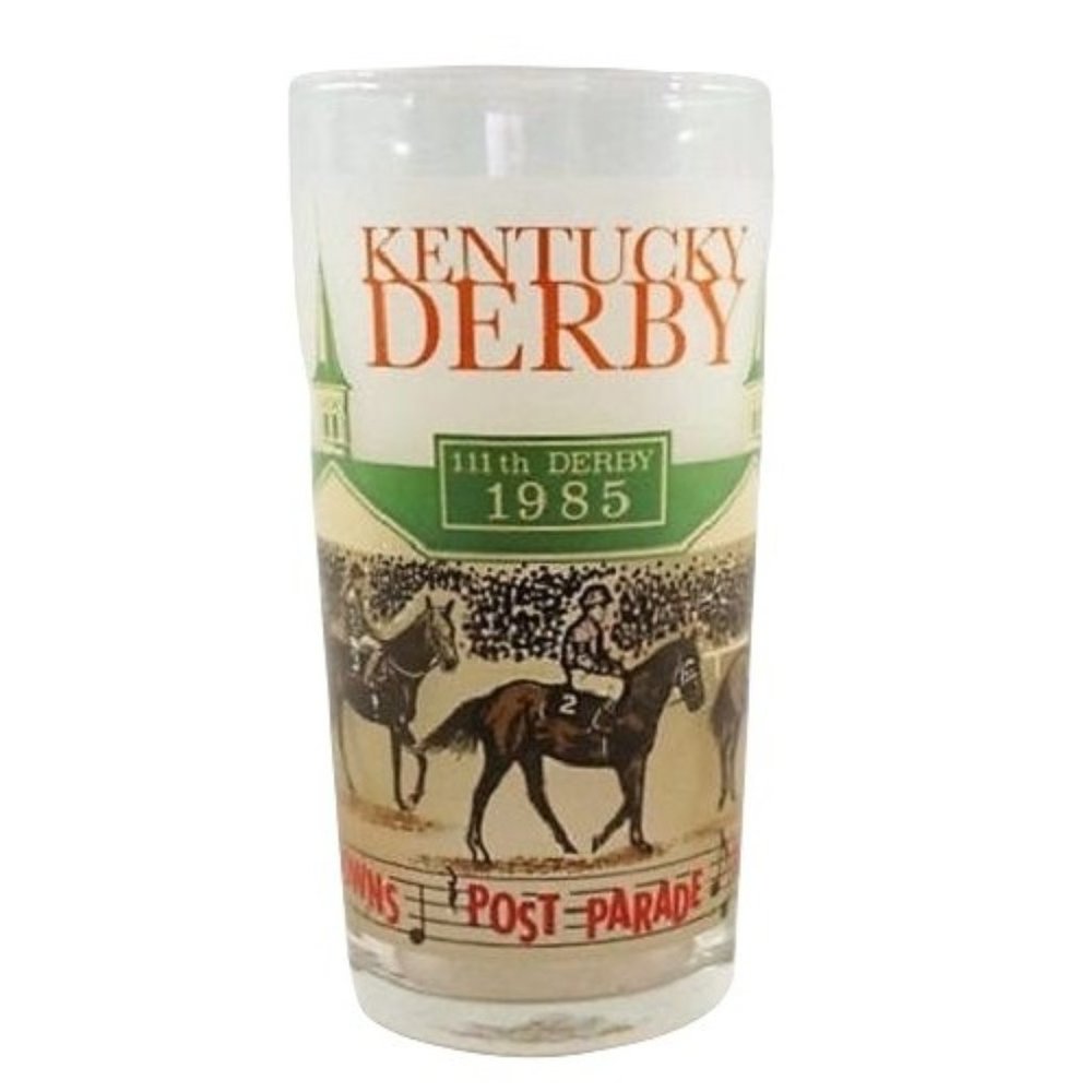 1985 Kentucky Derby Churchill Downs 111th Glass Tumbler